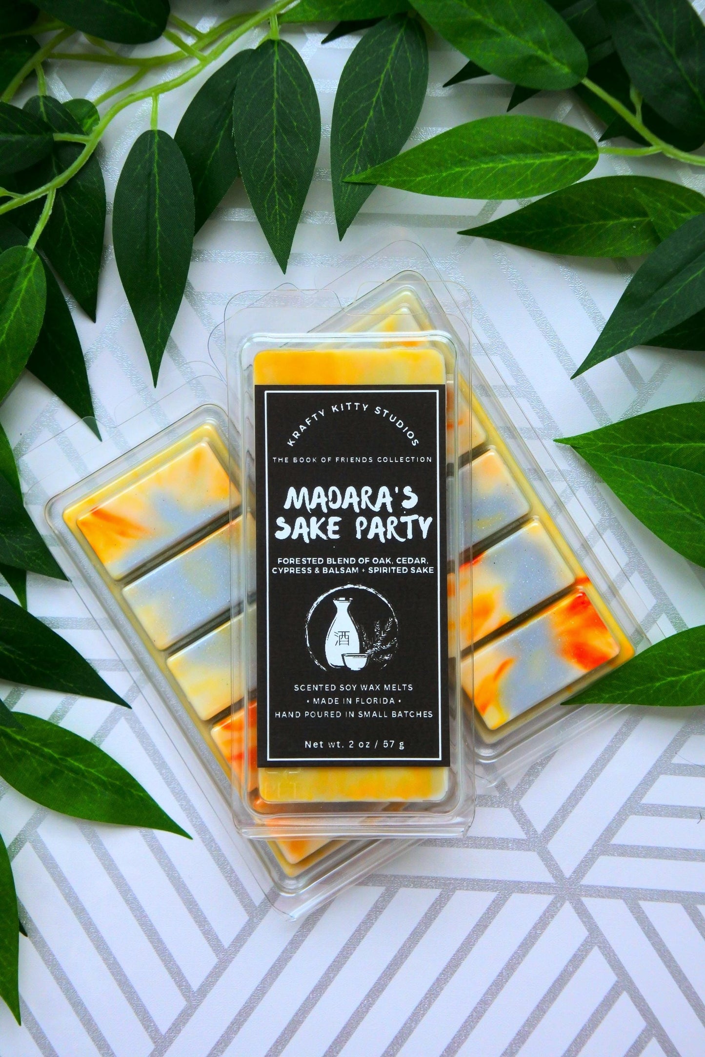 Madara’s Sake Party: Ethereal Woods, Night Sake, Mystical Red Currants | Soy Wax Melt Snap Bar