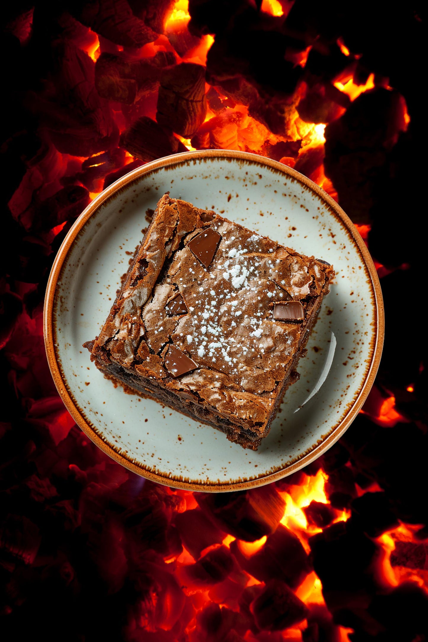 Fireside Brownies | Rich Chocolate Brownies, Hints of Spice & Firewood Embers | Natural Soy Wax Melt Snap Bar | Harvest Festival Collection