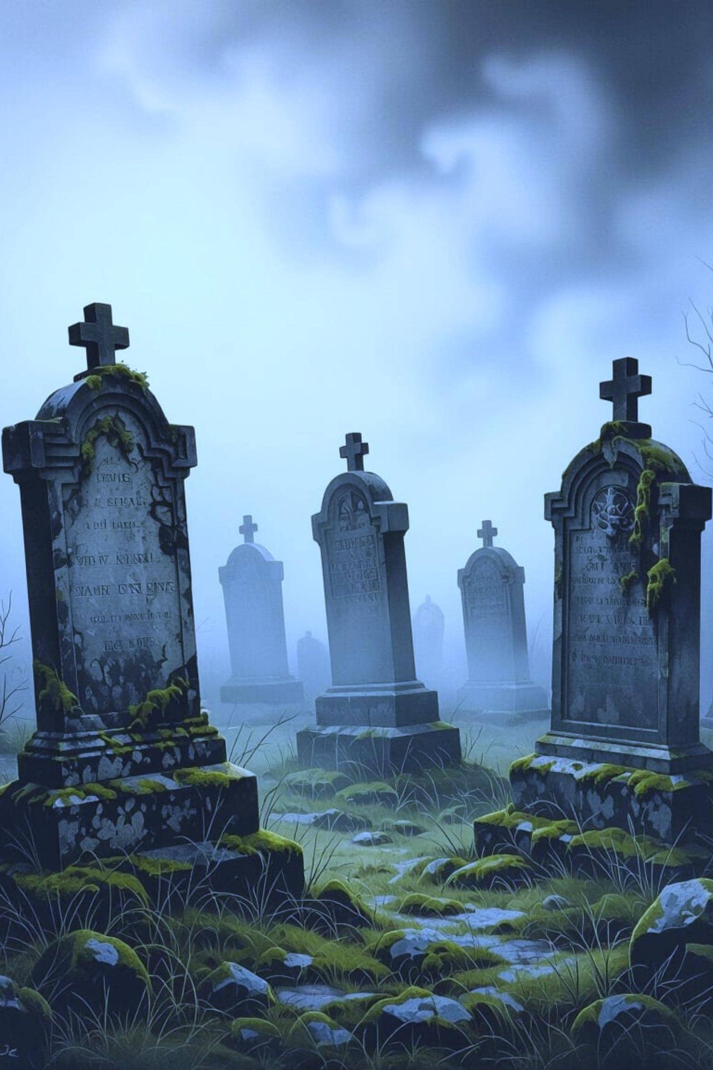 Among the Tombstones: Mossy Headstones, Fresh Dug Graves, Spectral Fog | Soy Wax Melt Snap Bar