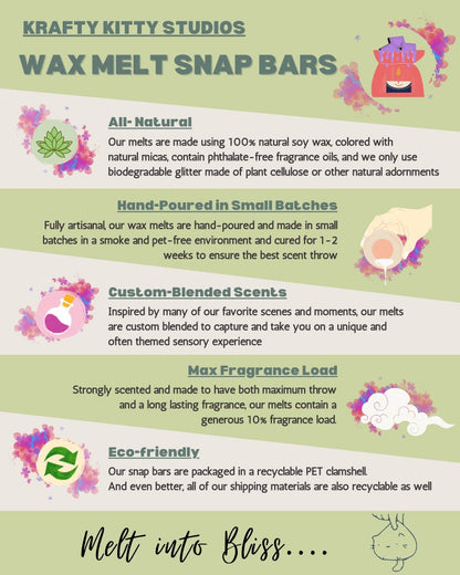 Salt & Shadow: Ozone, Sea Salt, Sea Grass, Linen, Bergamot, Hints of Eucalyptus,Freesia, Leather, Patchouli | Soy Wax Melt Snap Bar