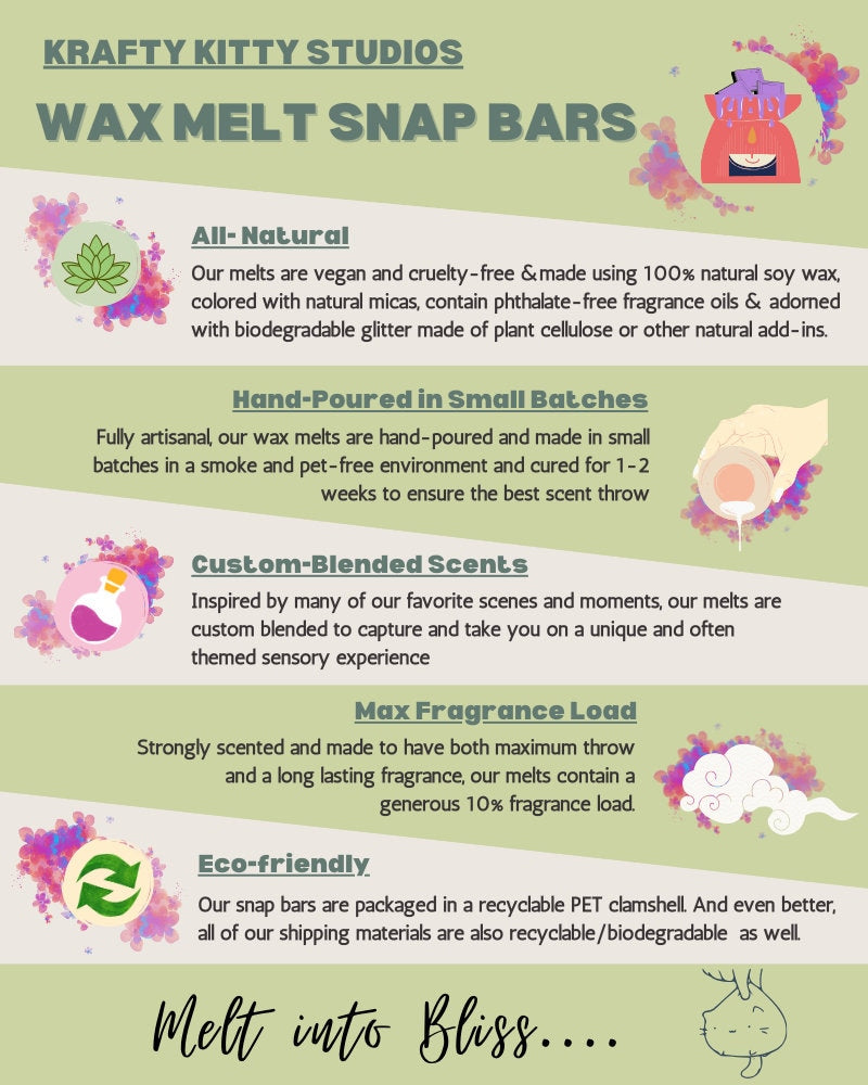 April Showers & May Flowers | Spring Blooms of Tulips, Lilies, Crocus, Jasmines | Natural Soy Wax Melt Snap Bar | Spring Fling Collection