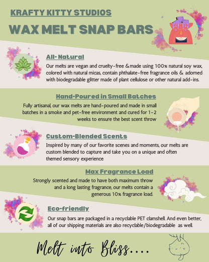 Spring Cleaning | Spring Air, Azaleas, Orchids, Hints of Herbal Greenery & Peaches | Natural Soy Wax Melt Snap Bar | Spring Fling Collection