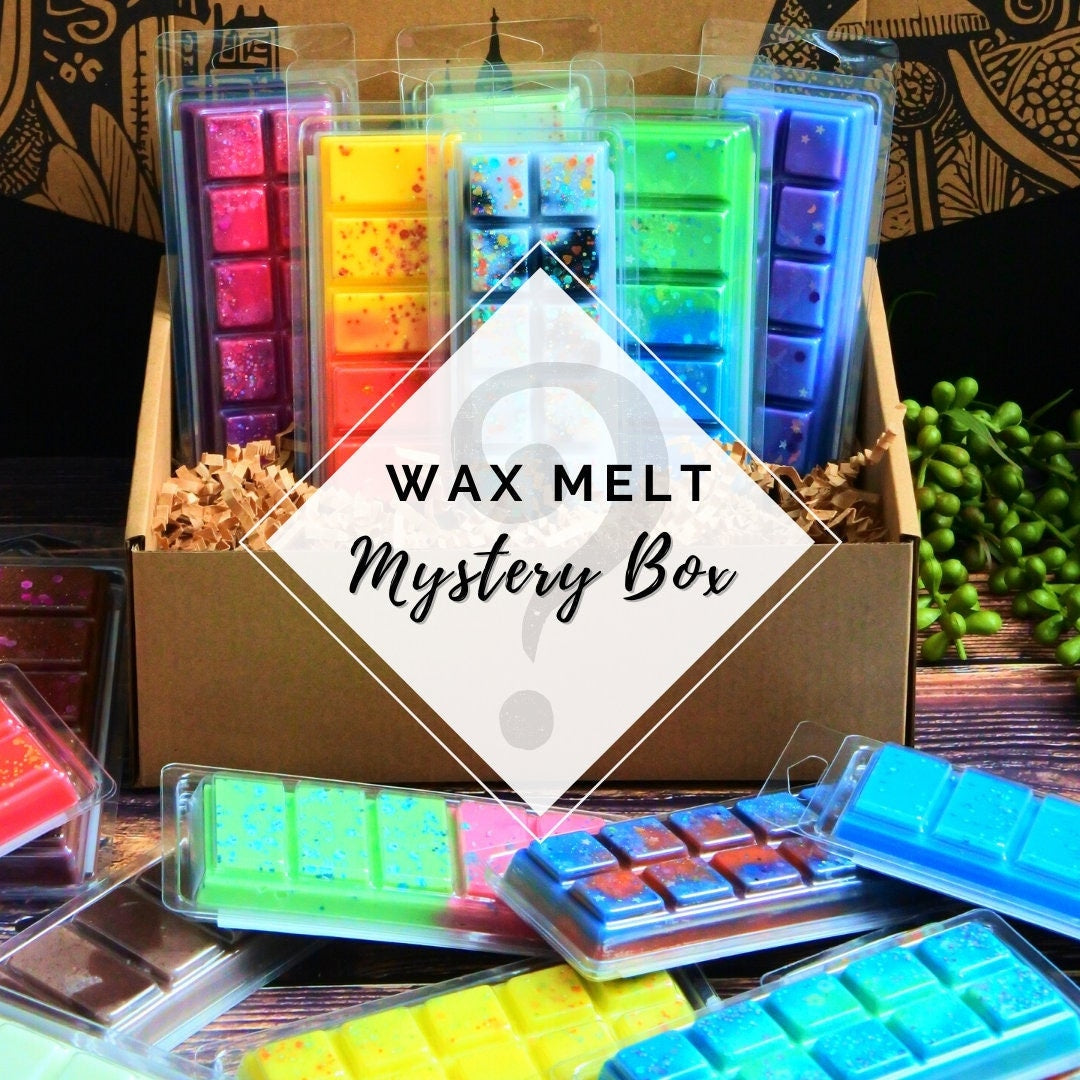 Wax Melt Mystery Box | Variety of Sizes and Scents | Natural Wax Melt Snap Bars & Scoopables