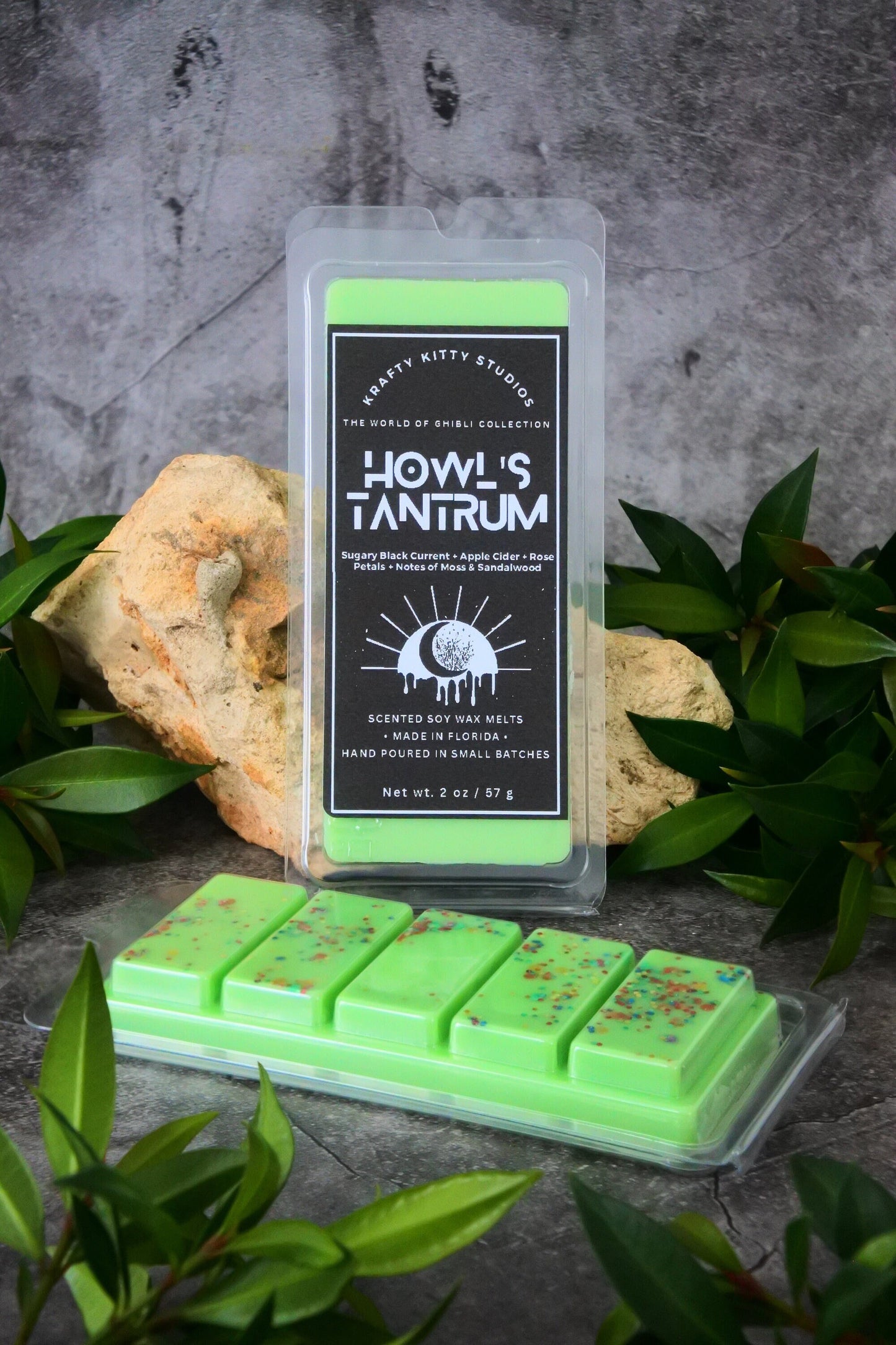 Howl’s Tantrum | Sweet Black Current + Apple Cider + Rose + Moss & Sandalwood | Natural Soy Wax Melt Snap Bar