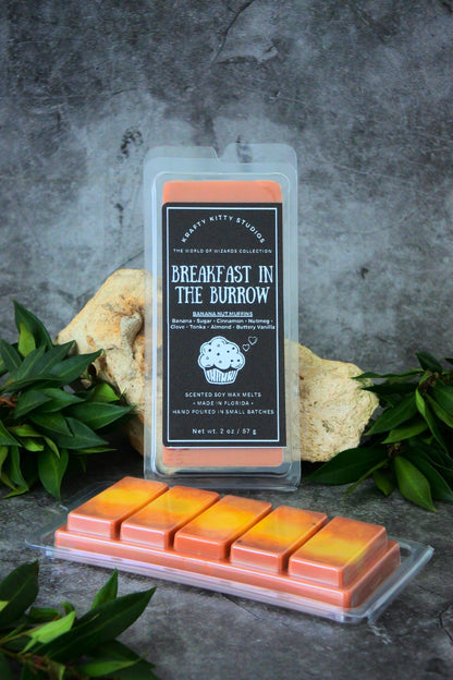 Breakfast in the Burrow: Banana, Sugar, Spices, Tonka, Almond, Buttery Vanilla | Soy Wax Melt