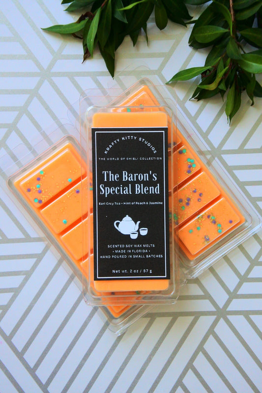 The Baron’s Special Blend | Black Tea + Bergamot + Hints of Peach & Jasmine | Natural Soy Wax Melt Snap Bar