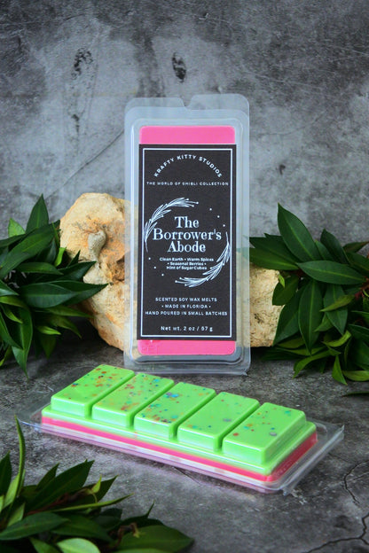 Borrower’s Abode | Clean Earth + Warm Spices + Fresh Seasonal Berries + Hints of Sugar Cubes | Natural Soy Wax Melt Snap Bar