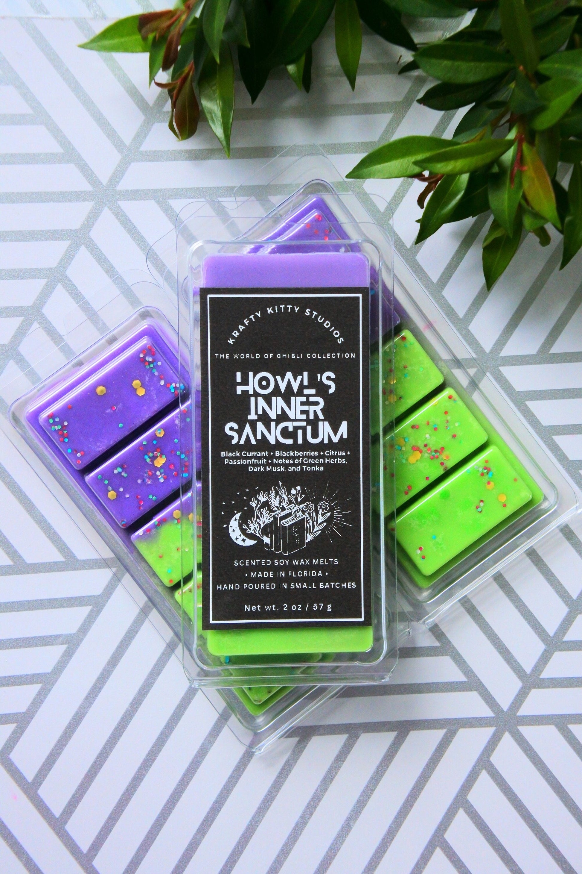 Howl’s Inner Sanctum | Fresh Berries + Zesty Citrus + Tropical Fruit + Herbs + Musk & Tonka | Natural Soy Wax Melt Snap Bar