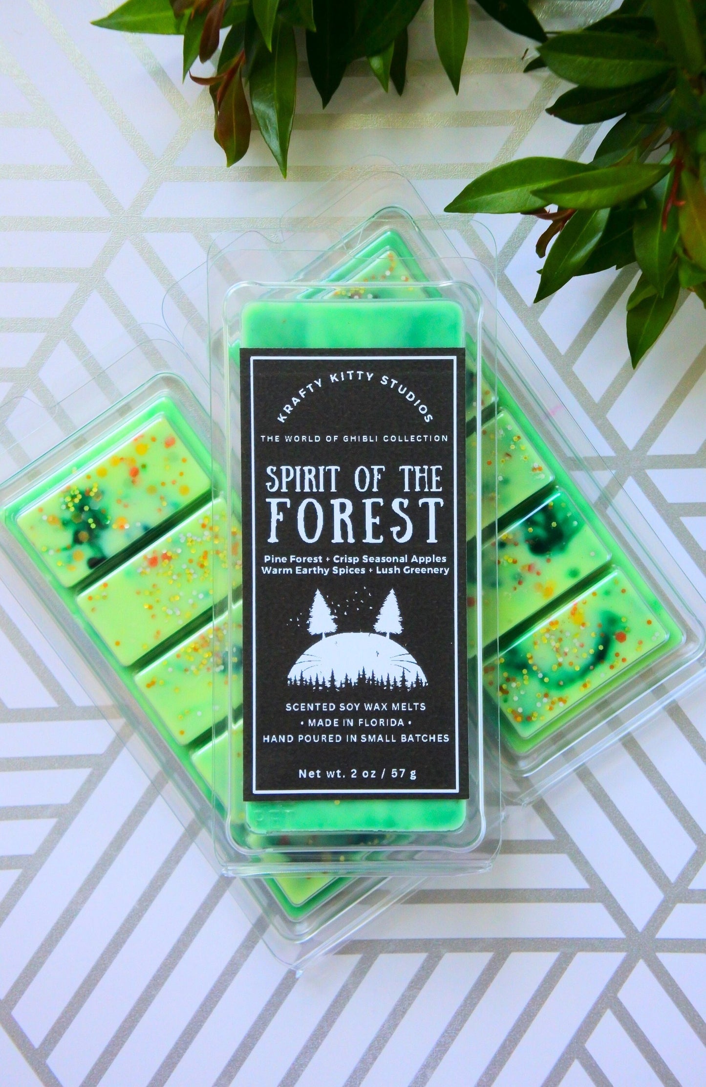 Spirit of the Forest | Woody Pine Forest, Seasonal Apples, Earthy Spices & Greenery | Natural Soy Wax Melt Snap Bar