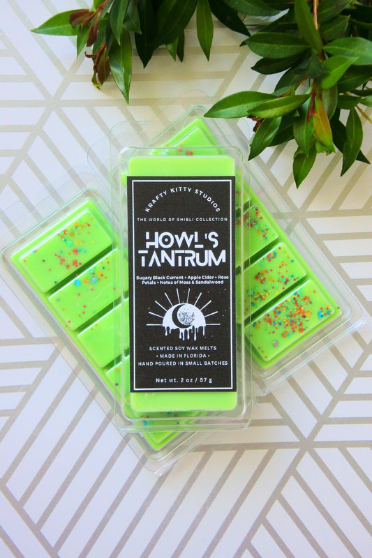 Howl’s Tantrum | Sweet Black Current + Apple Cider + Rose + Moss & Sandalwood | Natural Soy Wax Melt Snap Bar