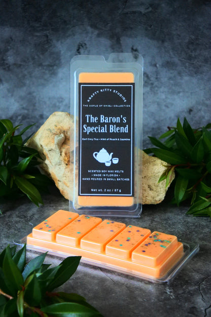 The Baron’s Special Blend | Black Tea + Bergamot + Hints of Peach & Jasmine | Natural Soy Wax Melt Snap Bar