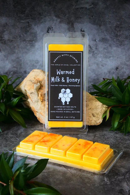 Warmed Milk & Honey | Warm Fresh Milk + Wild Honey + Hints of Warm Spices | Natural Soy Wax Melt Snap Bar