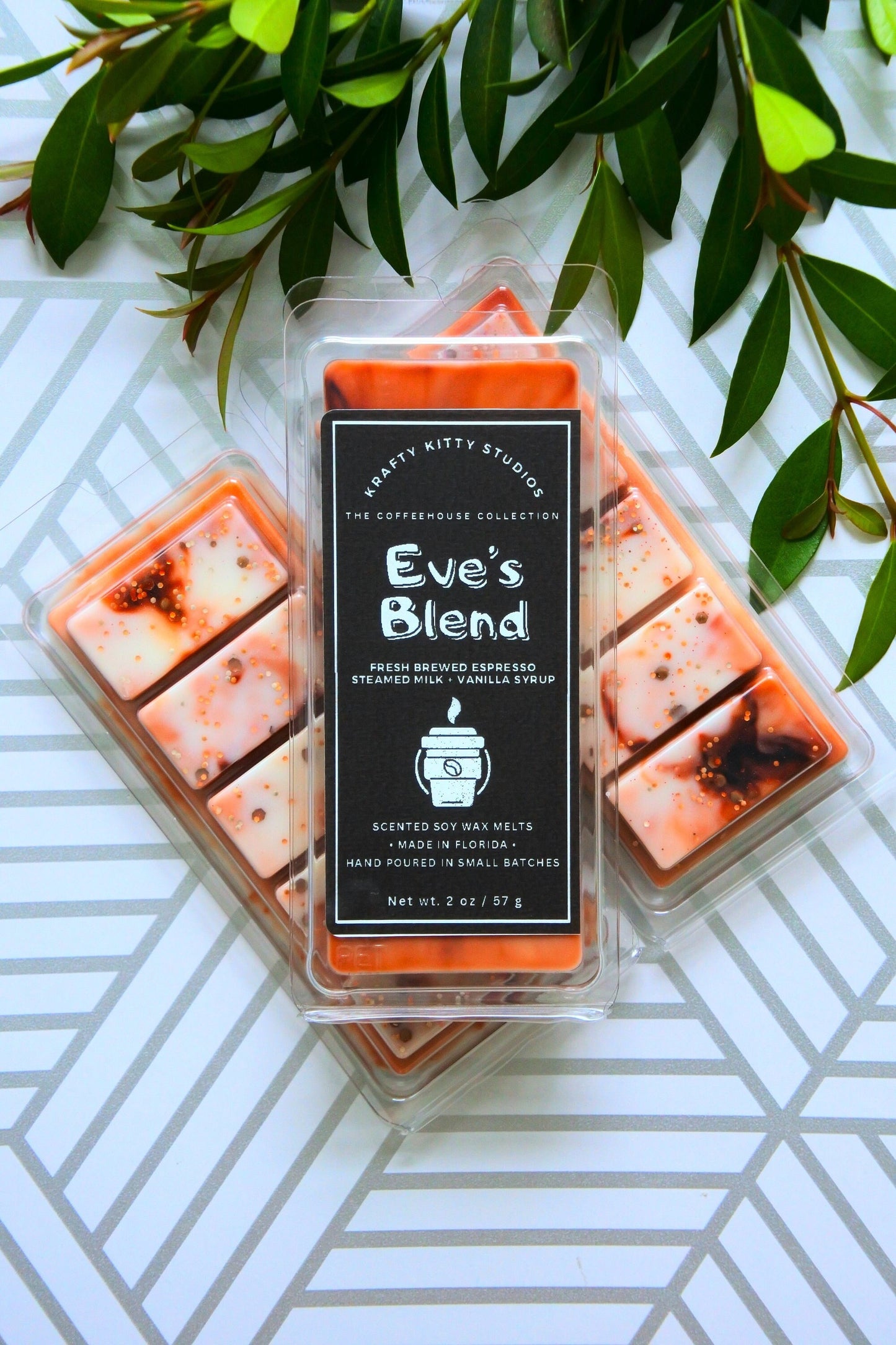 Eve’s Blend | Fresh Brewed Espresso + Steamed Milk + Vanilla Syrup | Soy Wax Melt Snap Bar | Coffeehouse Collection