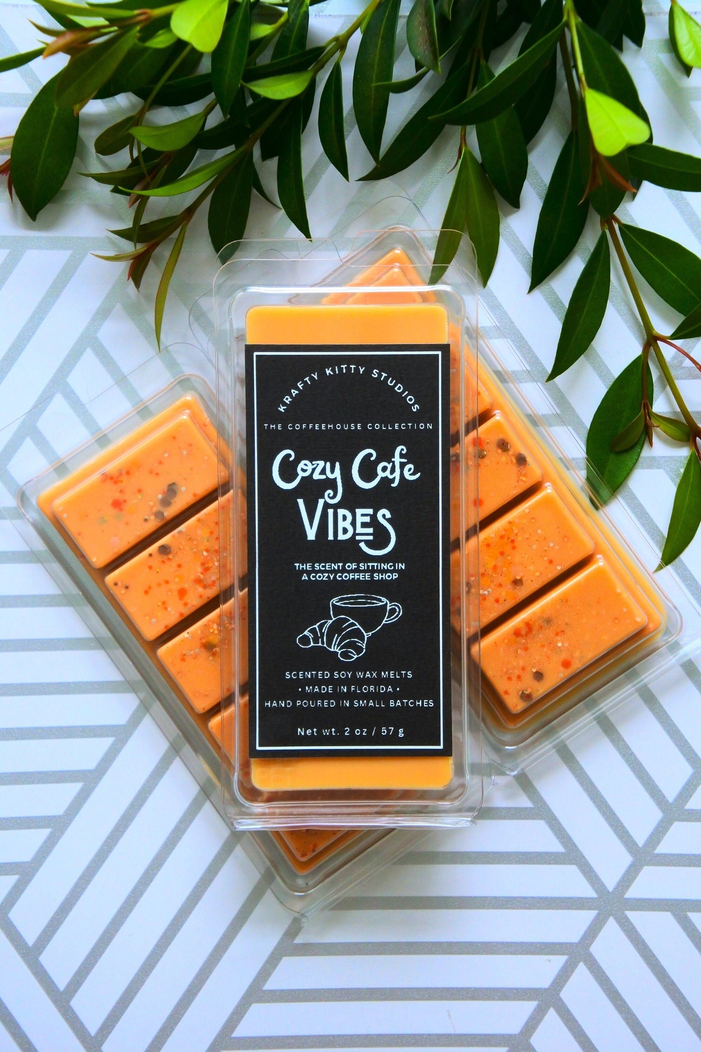 Cozy Cafe Vibes | The Scent of Sitting in a Cozy Cafe | Natural Soy Wax Melt Snap Bar | Coffeehouse Collection