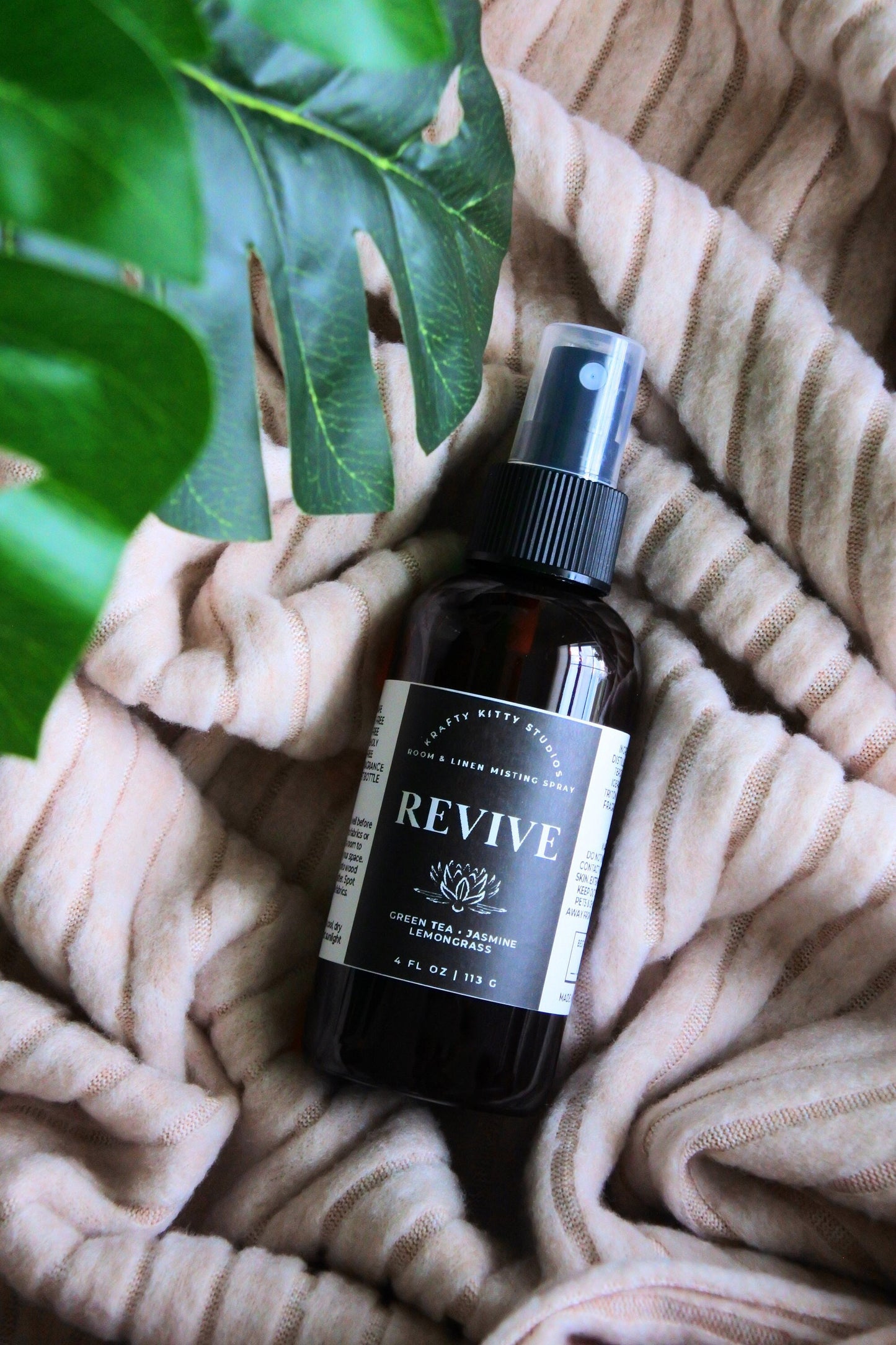 Revive | Refreshing Lemongrass, Earthy Green Tea & Soothing Jasmine | 2oz or 4oz Room and Linen Spray | Aromatherapy Collection