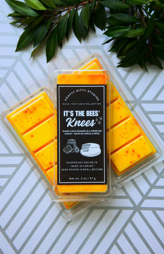 It's the Bees' Knees | Warm Cake + Honey + Hints of Apples & Spices | Natural Soy Wax Melt Snap Bar | Have Your Cake Collection