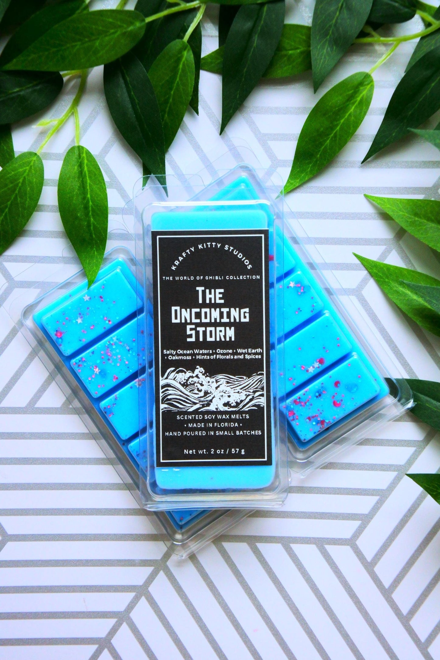 The Oncoming Storm | Salty Ocean Waters + Ozone + Wet Earth + Oakmoss + Florals and Spices | Natural Soy Wax Melt Snap Bar