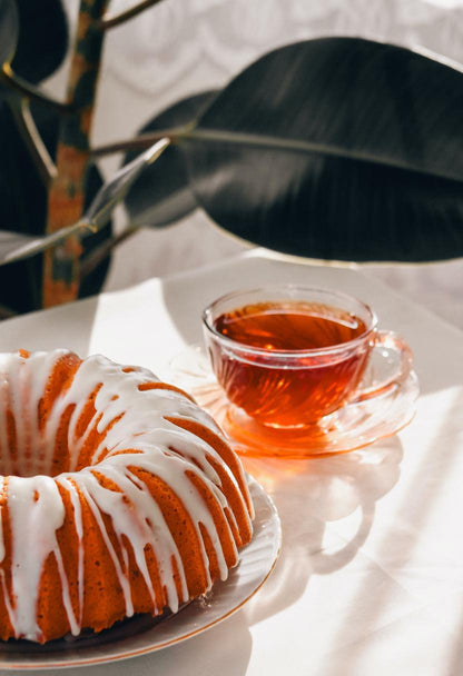 Afternoon Tea & Cake | Black Tea with Notes of Bergamot and Lavender, Golden Cake | Natural Soy Wax Melt Snap Bar | Cottagecore Collection