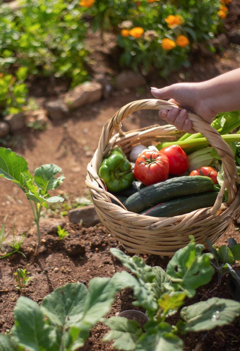 Home Harvest | Vine-Ripened Tomatoes, Crisp Cucumbers, Hints of Warm Earth | Natural Soy Wax Melt Snap Bar | Cottagecore Collection