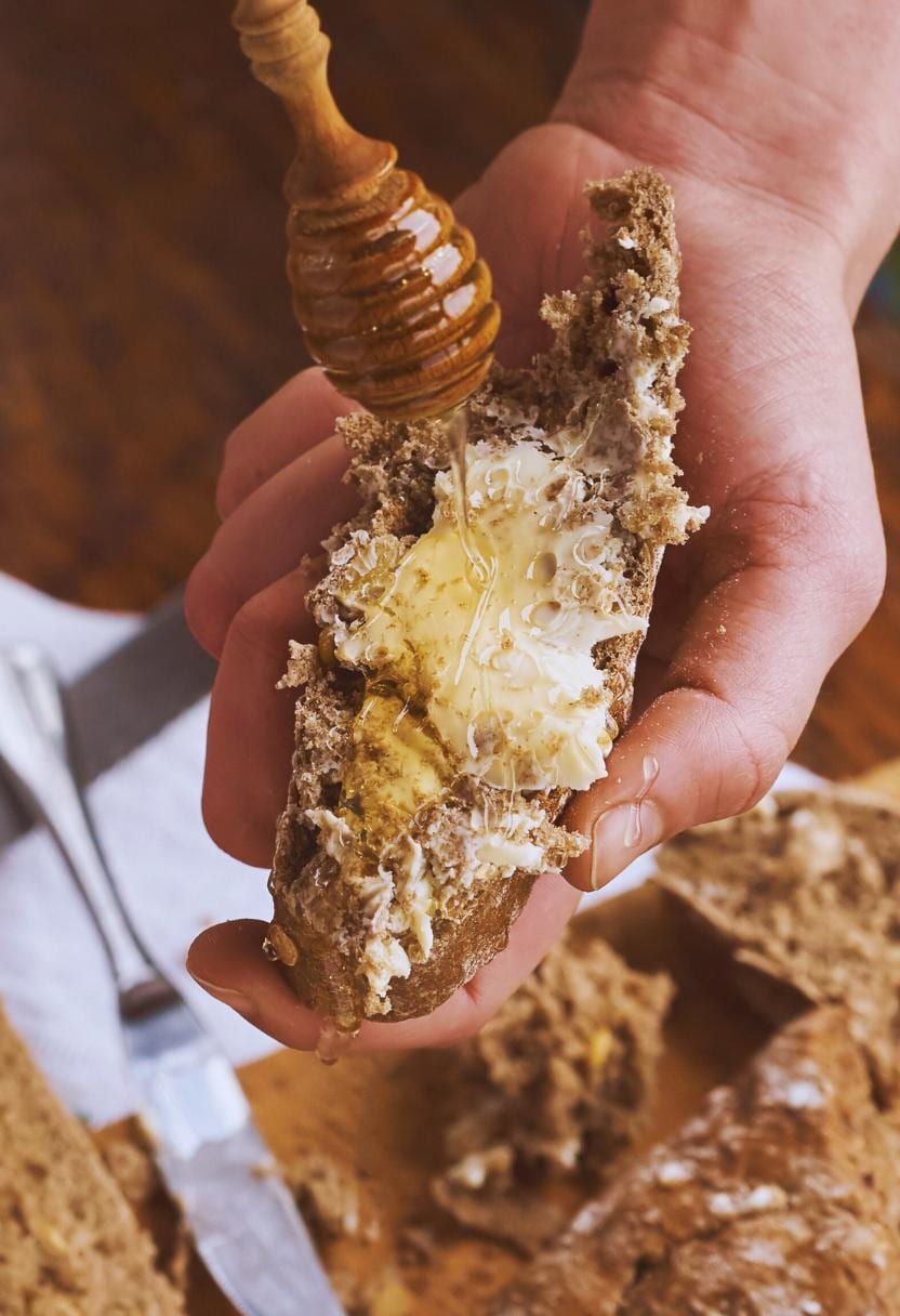 Golden Loaves | Warm Freshly Baked Bread Slathered in Honey Butter | Natural Soy Wax Melt Snap Bar | Cottagecore Collection