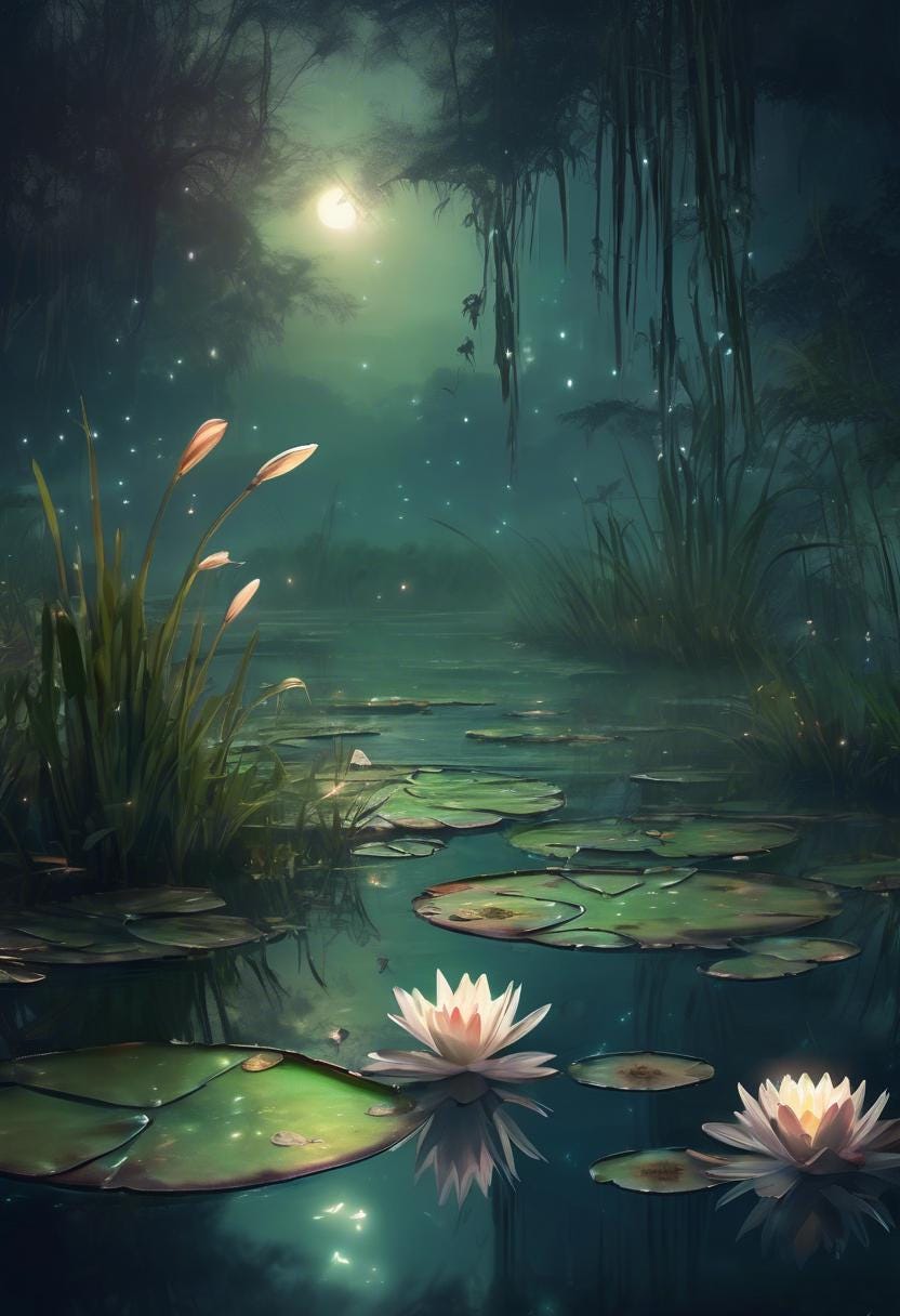 Melodies of the Night: Clear Water, Night Air, Florals, Cedar