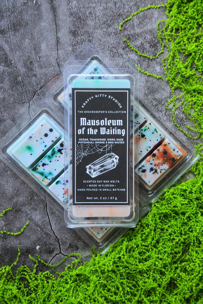 Mausoleum of the Waiting: Cedar, Teak, Moss, Sage, Patchouli, Smoke & Bog Water | Soy Wax Melt Snap Bar