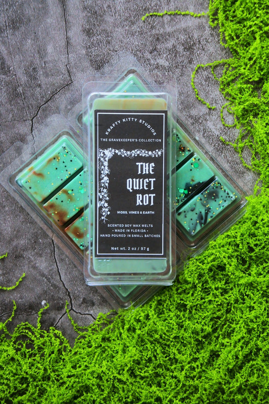 The Quiet Rot: Moss, Green Vines & Wet Earth | Soy Wax Melt Snap Bar
