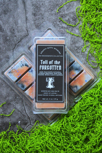 Toll of the Forgotten: Sage, Palo Santo, Patchouli, Cypress, Citrus, Musk & Incense | Soy Wax Melt Snap Bar