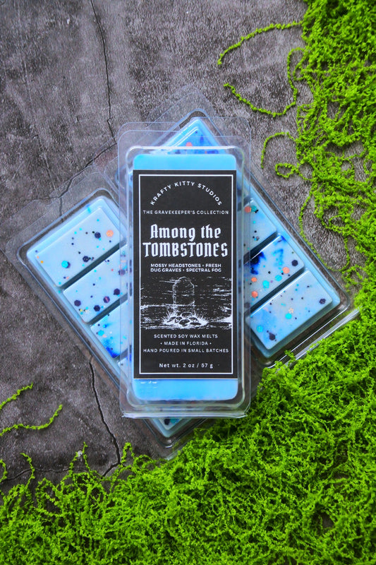 Among the Tombstones: Mossy Headstones, Fresh Dug Graves, Spectral Fog | Soy Wax Melt Snap Bar