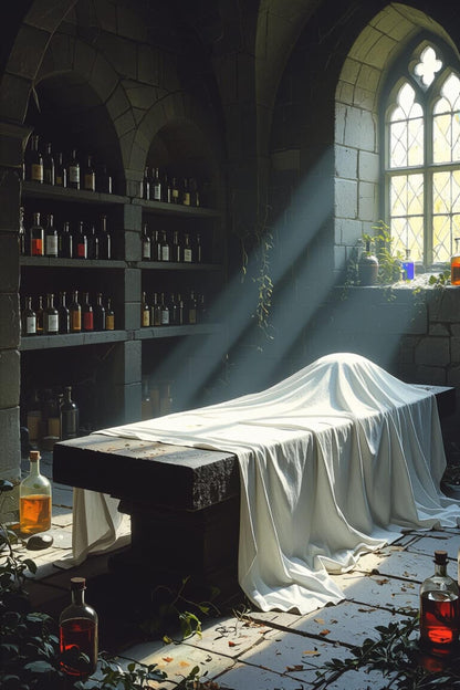 Alchemy of Death: Clary Sage, Coriander, Moss, Peppercorn, Woods, Patchouli & Chamomile | Soy Wax Melt Snap Bar