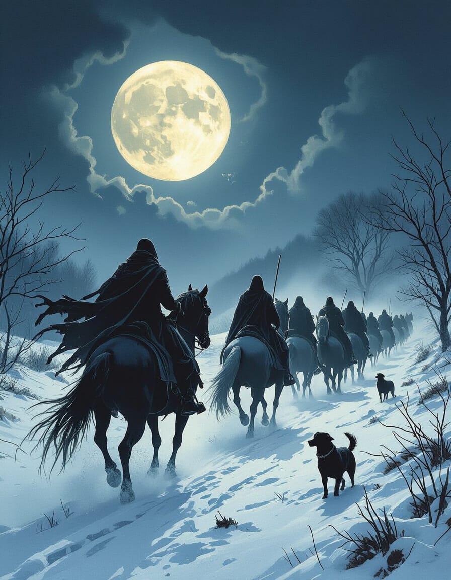 The Wild Hunt: Snowy Eucalyptus, Mint, Juniper, Citrus, Sage, Lavender, Cedar, Cypress & Greenery | Soy Wax Melt Snap Bar | Dark Christmas