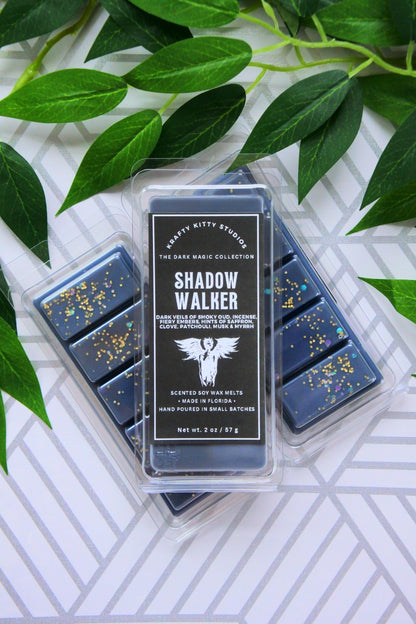 Dark Feathers: Smoky Oud, Fiery Embers, Incense, Dark Musk | Soy Wax Melt Snap Bar