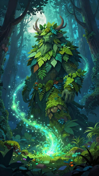 Forest Spirit’s Path: Clean Earth, Dewy Forest, Crisp Apple | Glow-in-the-Dark Soy Wax Melt