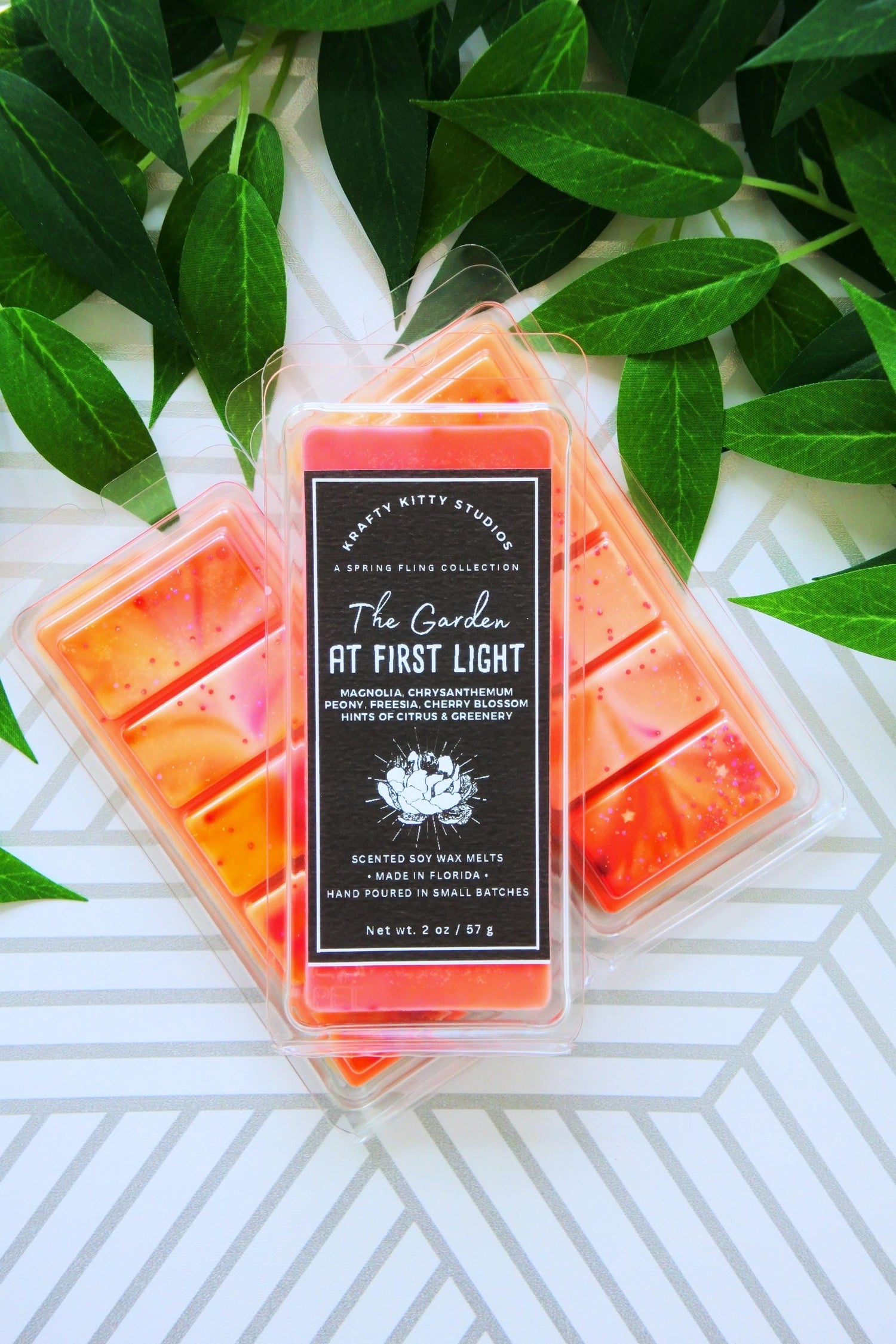 The Garden at First Light: Magnolia, Chrysanthemum, Freesia, Cherry Blossom, Peony, Hints of Greenery & Citrus | Spring Soy Wax Melt