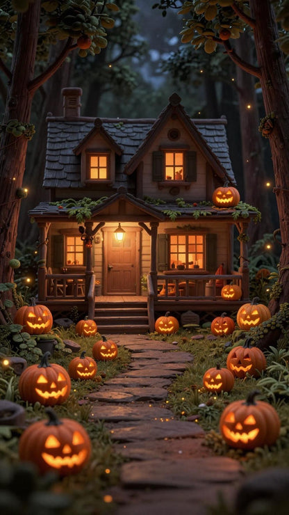 Pumpkins & Porchlights: Pumpkins, Vines, Warm Spices, Caramel, Moss, Smoky Embers | Soy Wax Melt Snap Bar | Autumn/Fall Collection